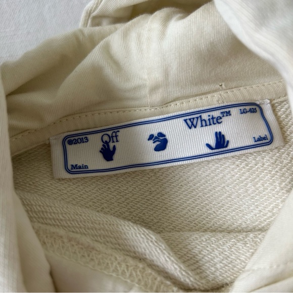 OFF-WHITE Embroidered Flowers Arrows Hoodie SS21 - Picture 5 of 8